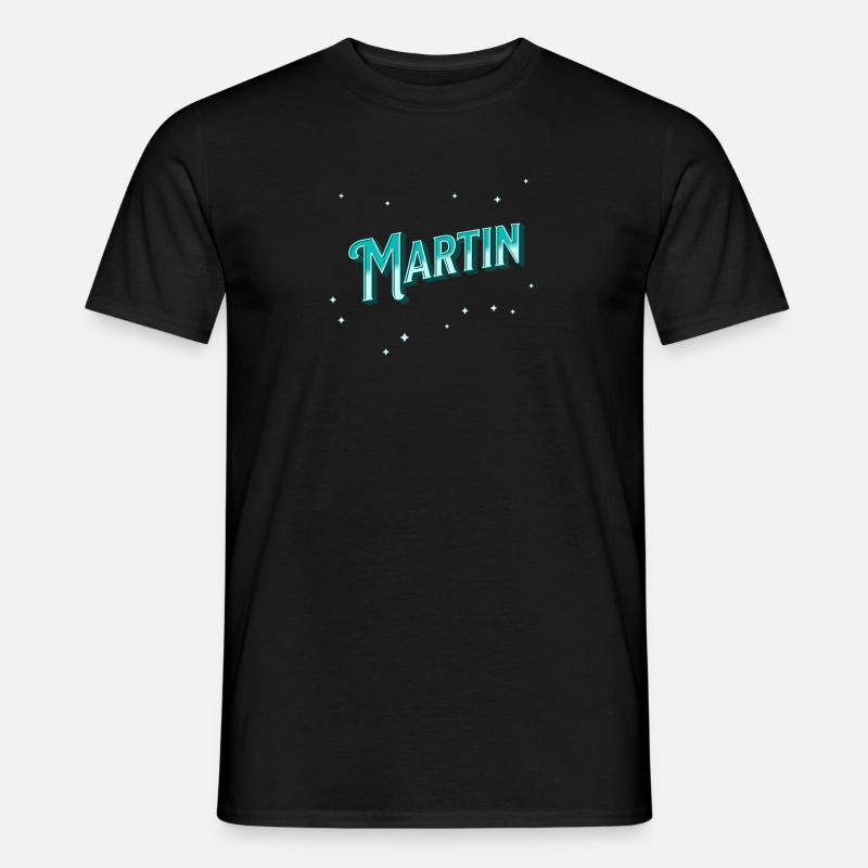 Martin's name personalized - Men’s T-shirt - black
