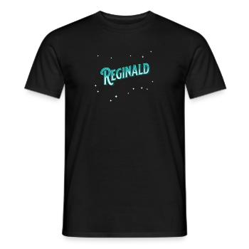 Reginald Nom Personnalisé - T-shirt homme - noir - Devant - AI Model Male 178 light (178cm)