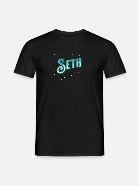 Seth name personalized - Men's T-Shirt - black