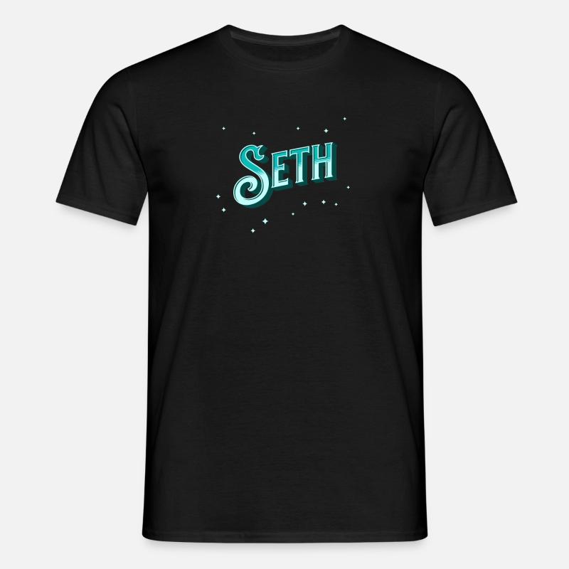 Seth name personalized - Men's T-Shirt - black