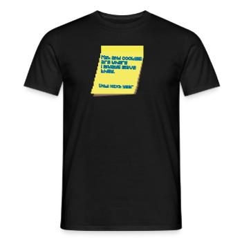 MILK AND COOKIES - Men's T-Shirt - black - Front - AI Model Male 178 light (178cm)