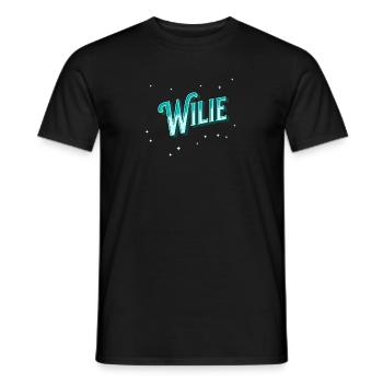 Nom Wilie personnalisé - T-shirt homme - noir - Devant - AI Model Male 178 light (178cm)