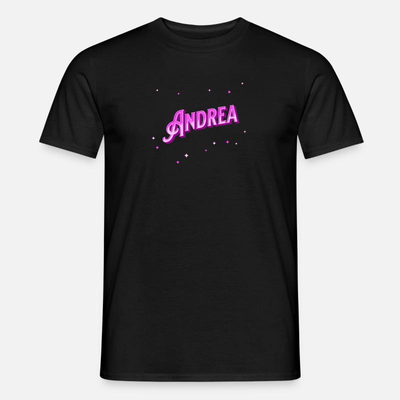 Nome Andrea personalizzato - T-shirt uomo - nero