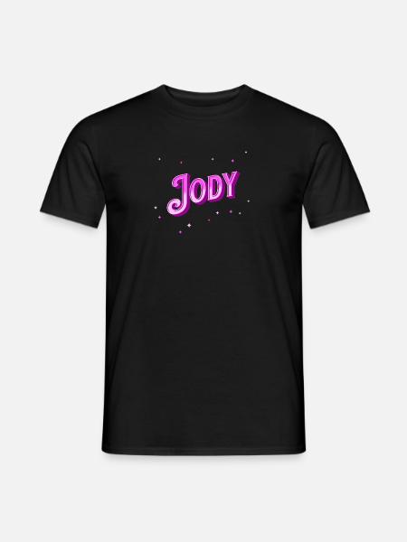 Jody Namen personalisiert - Männer T-Shirt - Schwarz