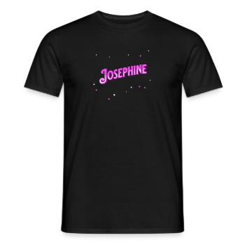 Josephine name personalized - Men's T-Shirt - black - Front - AI Model Male 178 light (178cm)
