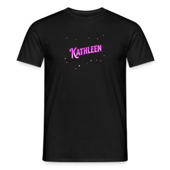 Kathleen's name personalized - Men's T-Shirt - black - Front - AI Model Male 178 light (178cm)