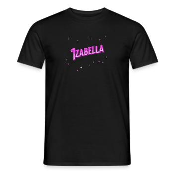 Izabella name personalized - Men's T-Shirt - black - Front - AI Model Male 178 light (178cm)