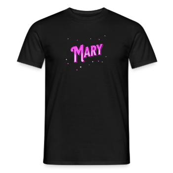 Mary's name personalized - Men's T-Shirt - black - Front - AI Model Male 178 light (178cm)