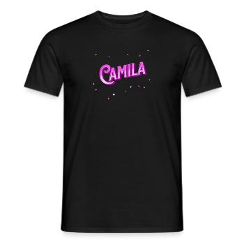 Camila Namen personalisiert - Männer T-Shirt - Schwarz - Vorne - AI Model Male 178 light (178cm)