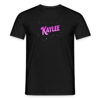 Kaylee name personalized - Men's T-Shirt - black - Front - AI Model Male 178 light (178cm)