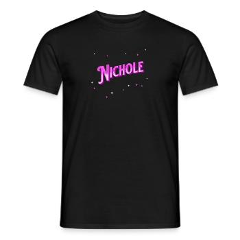 Nichole name personalized - Men's T-Shirt - black - Front - AI Model Male 178 light (178cm)