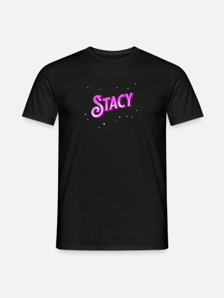 Stacy Namen personalisiert - Männer T-Shirt - Schwarz