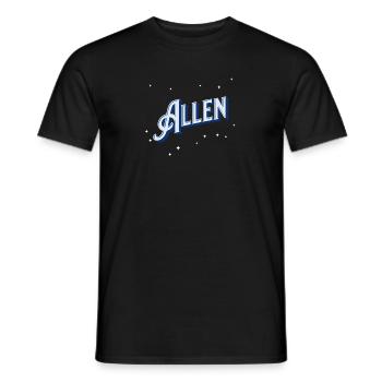 Personnalisé pour tous les noms - T-shirt homme - noir - Devant - AI Model Male 178 light (178cm)