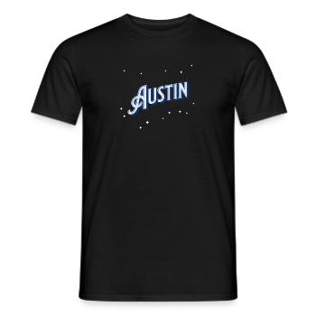 Austin Namen personalisiert - Männer T-Shirt - Schwarz - Vorne - AI Model Male 178 light (178cm)