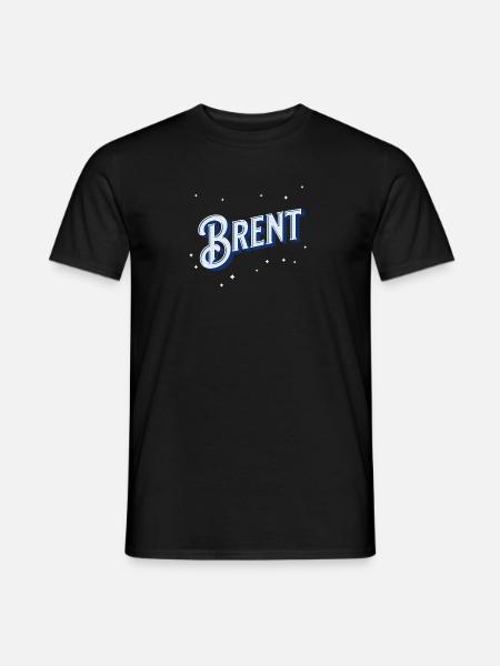 Brent name personalized - Men's T-Shirt - black