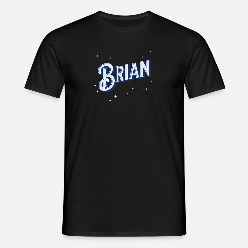 Brian name personalized - Men's T-Shirt - black