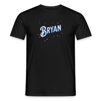 Bryan nom personnalisé - T-shirt homme - noir - Devant - AI Model Male 178 light (178cm)