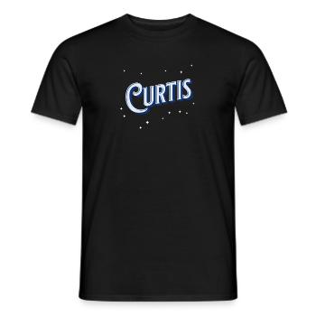 Le nom de Curtis personnalisé - T-shirt homme - noir - Devant - AI Model Male 178 light (178cm)
