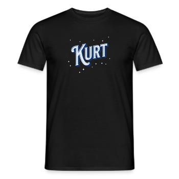 Kurt Namen personalisiert - Männer T-Shirt - Schwarz - Vorne - AI Model Male 178 light (178cm)