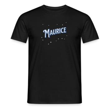 Maurice Namen personalisiert - Männer T-Shirt - Schwarz - Vorne - AI Model Male 178 light (178cm)
