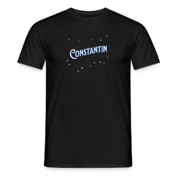 Constantin Namen personalisiert - Männer T-Shirt - Schwarz - Vorne - AI Model Male 178 light (178cm)