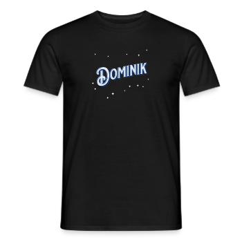 Dominik Namen personnalisé - T-shirt homme - noir - Devant - AI Model Male 178 light (178cm)