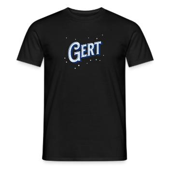 Gert Namen personalisiert - Männer T-Shirt - Schwarz - Vorne - AI Model Male 178 light (178cm)