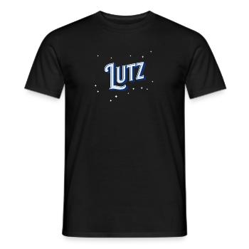 Nom Lutz personnalisé - T-shirt homme - noir - Devant - AI Model Male 178 light (178cm)