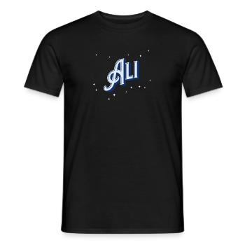 Ali name personalized - Men's T-Shirt - black - Front - AI Model Male 178 light (178cm)