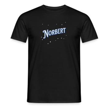 Norbert Namen personalized - Men's T-Shirt - black - Front - AI Model Male 178 light (178cm)