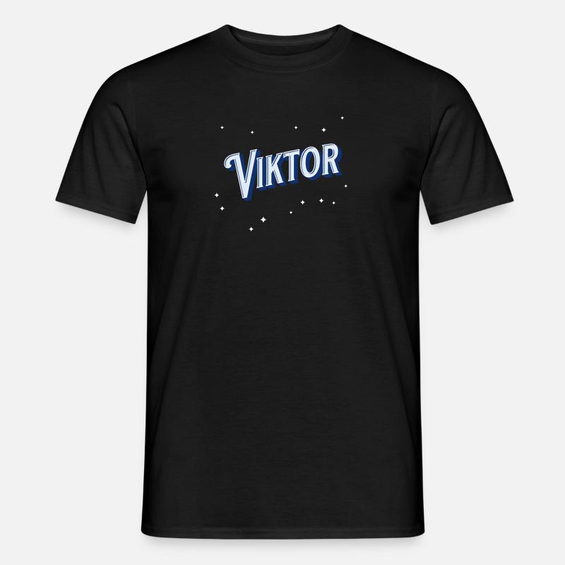 Viktor name personalized - Men's T-Shirt - black