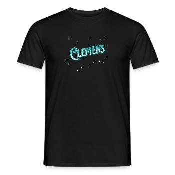 Clemen's name personalized - Men's T-Shirt - black - Front - AI Model Male 178 light (178cm)