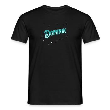 Dominik Namen personnalisé - T-shirt homme - noir - Devant - AI Model Male 178 light (178cm)