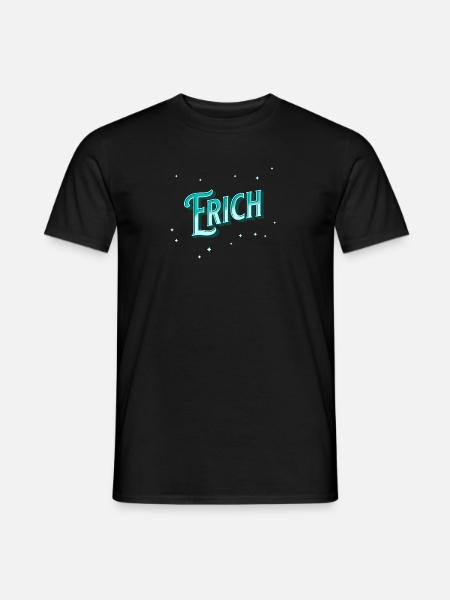 Erich name personalized - Men's T-Shirt - black