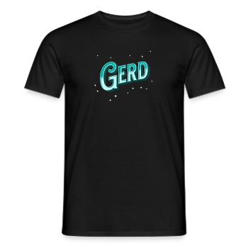 Gerd Namen personalisiert - Männer T-Shirt - Schwarz - Vorne - AI Model Male 178 light (178cm)