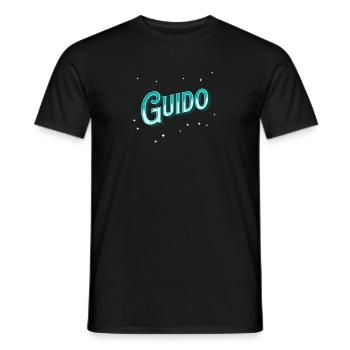 Guido Namen personalisiert - Männer T-Shirt - Schwarz - Vorne - AI Model Male 178 light (178cm)
