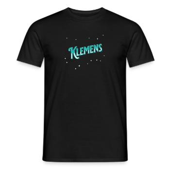 Clement's name personalized - Men's T-Shirt - black - Front - AI Model Male 178 light (178cm)