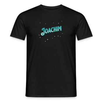 Joachim Namen personalisiert - Männer T-Shirt - Schwarz - Vorne - AI Model Male 178 light (178cm)