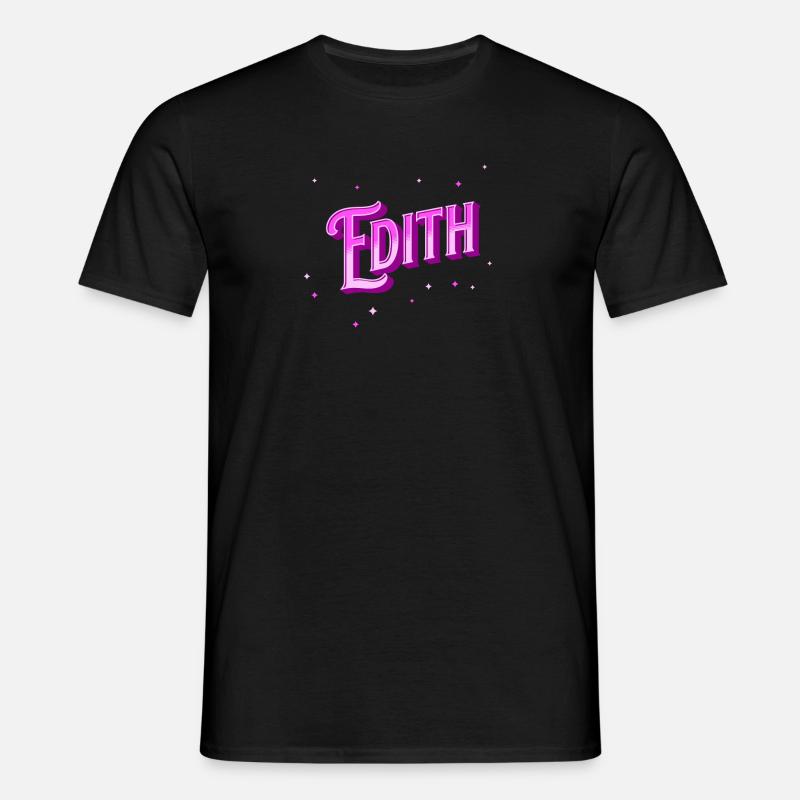 Edith name personalized - Men's T-Shirt - black