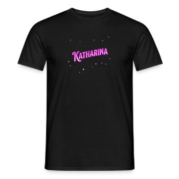 Katharina name personalized - Men's T-Shirt - black - Front - AI Model Male 178 light (178cm)