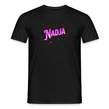 Nom Nadja personnalisé - T-shirt homme - noir - Devant - AI Model Male 178 light (178cm)