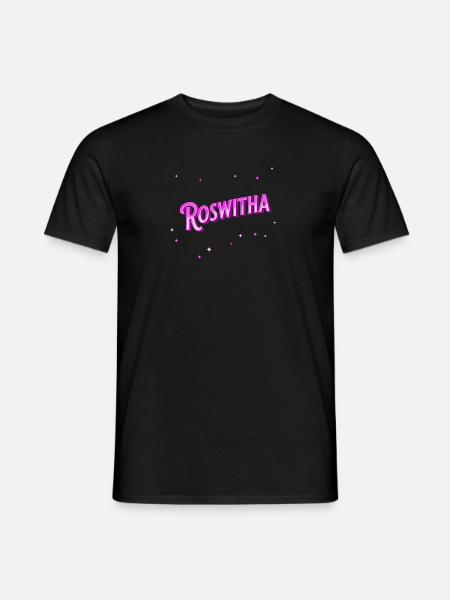 Roswitha Namen personalisiert - Männer T-Shirt - Schwarz