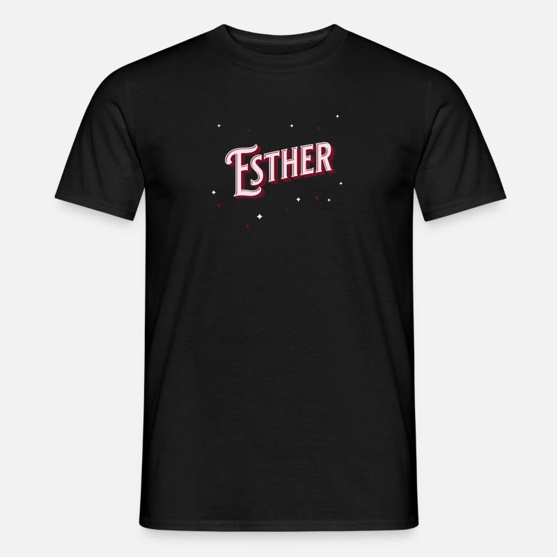 Esther's name personalized - Men's T-Shirt - black
