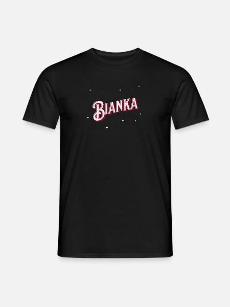 Bianka name personalized - Men's T-Shirt - black