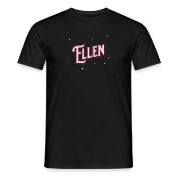 Ellen Namen personalisiert - Männer T-Shirt - Schwarz - Vorne - AI Model Male 178 light (178cm)