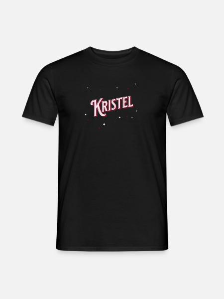 Kristel's name personalized - Men's T-Shirt - black