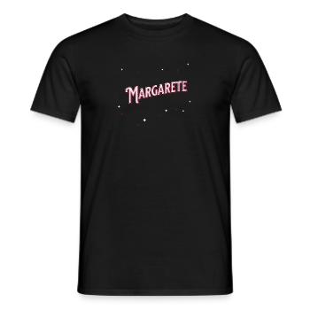 Le nom de Margarete personnalisé - T-shirt homme - noir - Devant - AI Model Male 178 light (178cm)