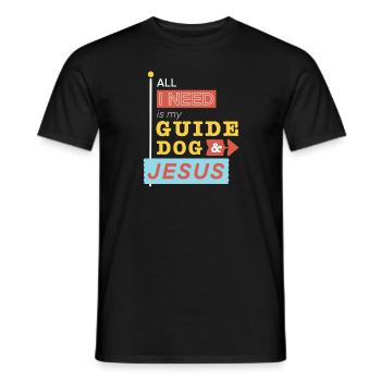 Blinder Blind Sehbehindert Witzig Geschenk - Männer T-Shirt - Schwarz - Vorne - AI Model Male 178 light (178cm)