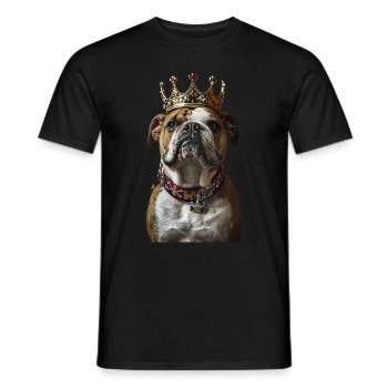Bouledogue - T-shirt homme - noir - Devant - AI Model Male 178 light (178cm)