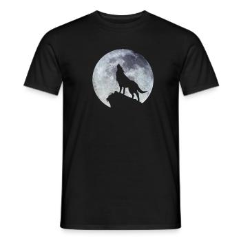 wolf - Männer T-Shirt - Schwarz - Vorne - AI Model Male 178 light (178cm)